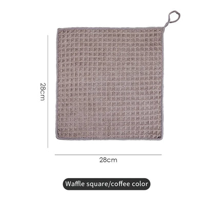 BINCOO Coffee Machine Cleaning Cloth Waffle Weave Microfiber Towel Absorbent Lint Free for Espresso Maker Barista Tools
