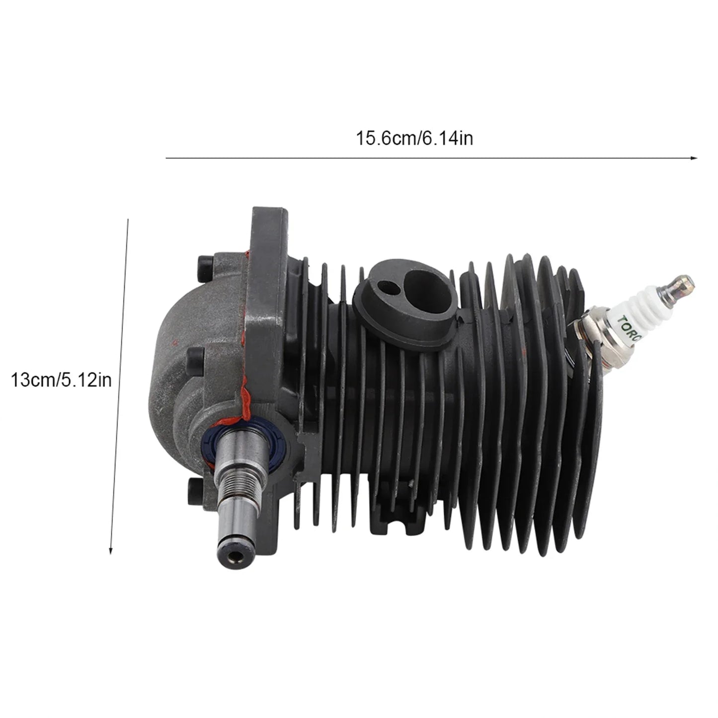 Cylinder Piston Crankshaft Engine Motor 38MM Cylinder Piston Crankshaft for  MS170 MS180 018 Chainsaw Engine Motor Cylinder