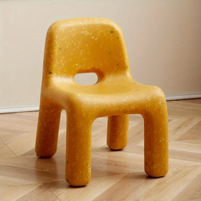 Nordic Style Plastic Chair with Backrest, Stylish Chair for Bedroom Living Room Dormitory & Entertainment Room