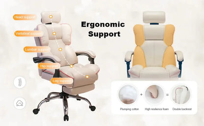 Ergonomic Chair PU Leather Computer Gaming Chairs Executive Gamer Chair Adjustable High Back Office Chair Office Furniture