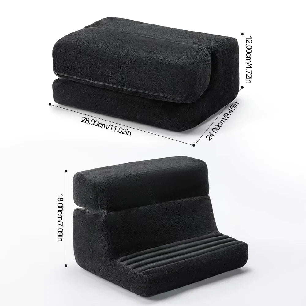 Multi-functional Tablet Pillow Stand，4 Angles For Comfortable Reading and Watching Of Mobile Phone Tablet Reading Stand，Foldable