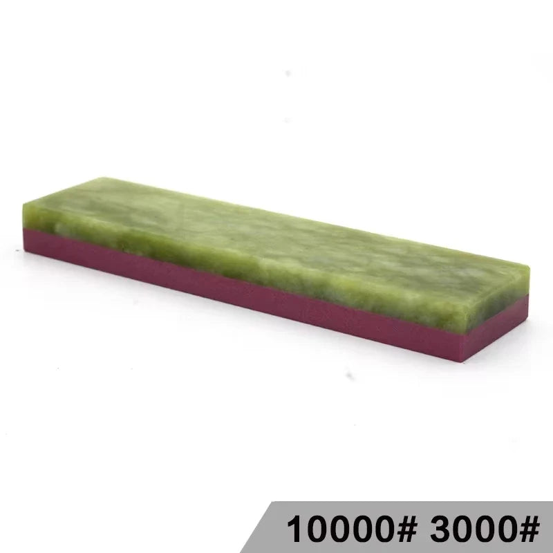 Natural 10000 Honing Tool Super Fine Green Agate Stone Polishing Finishing Bar Whetstone Sharpening for Kitchen Knife Sharpener
