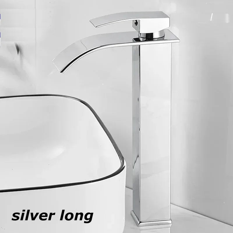 Bathroom Accessories Household Home Hot and Cold Water Waterfall Dragon Head Kitchen Bathroom Bathroom Washbasin Single Faucet