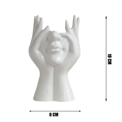 Nordic Style Flower Vase Morandi Geometric Vase Ceramic Art Crafts Bedroom Living Room Desktop Decoration Vase Decoration Home