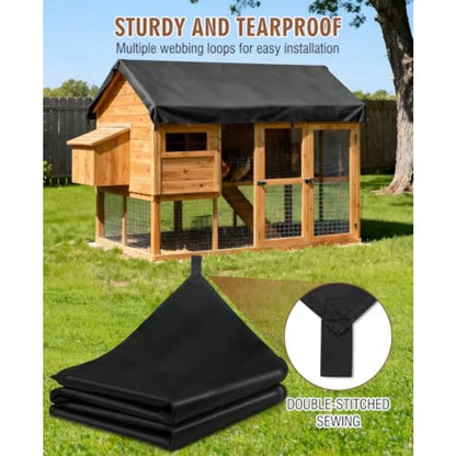 20 Mil Heavy Duty Waterproof Tarp Tarpaulin with Reinforced Webbing Loops Multipurpose Oxford Fabric Tarp for Firewood Roof Cam