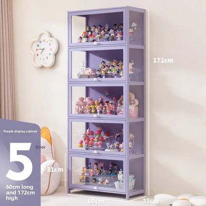 Blind box storage display stand model storage box dustproof building block doll figure display cabinet