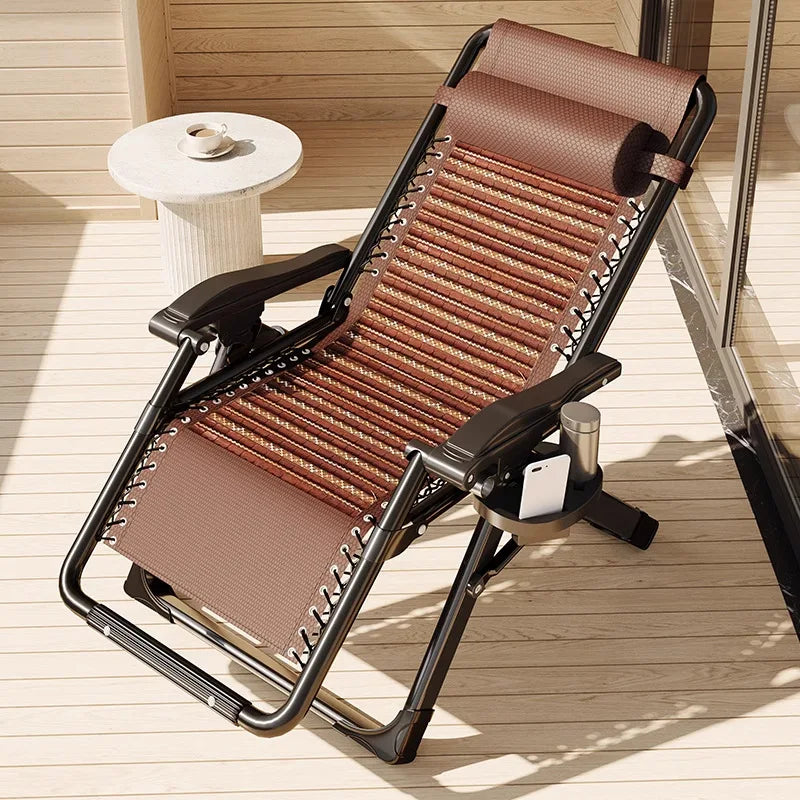 Lounge chair folding lunch break leisure chair elderly beach nap chair sofa lazy chair