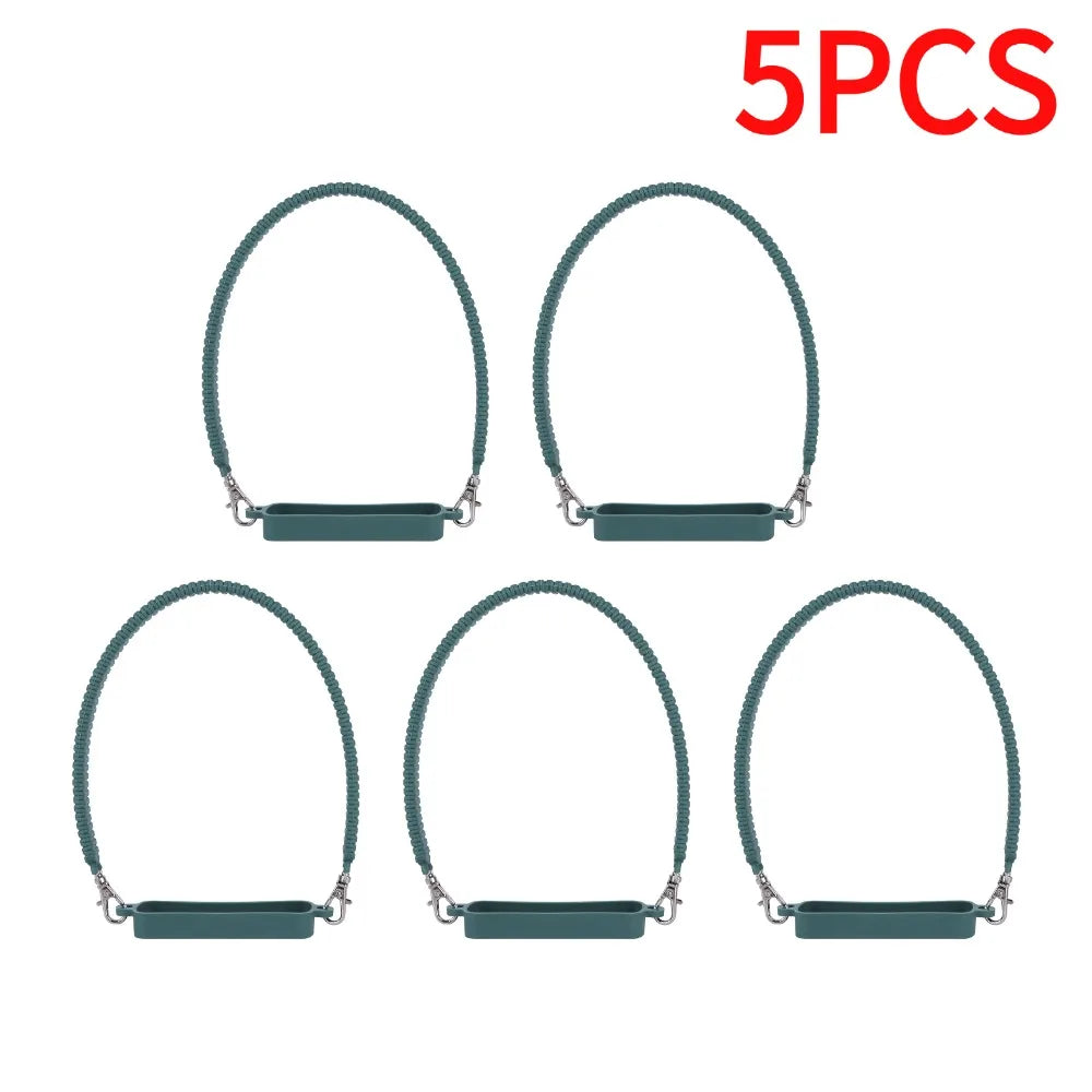 Soft Silicone Water Bottle Handle Silicone Portable Thermo Bottle Sling Carrier Holder With Strap for  Stanley Cup Accessories