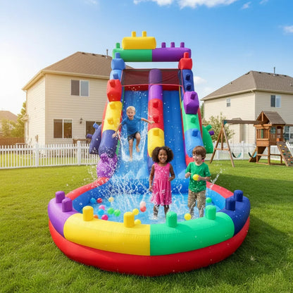 Grade Inflatable Water Slide with Splash Pool for Adults and Kids Includes Backyard, Outdoor Water Play The Best Outdoor Fun