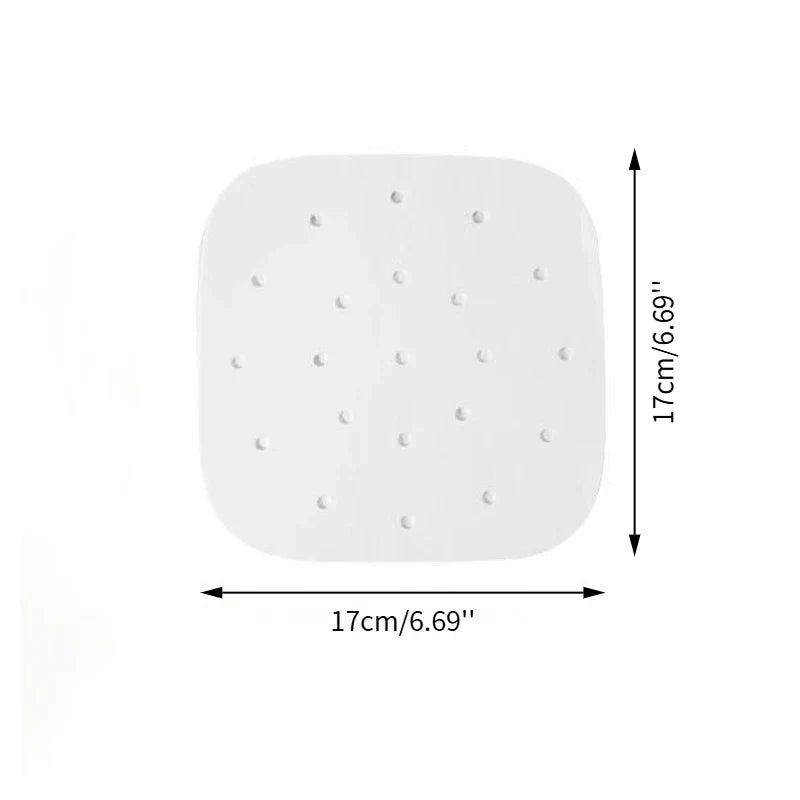 50Pcs Air Fryer Parchment Paper Liners Disposable Square Non-Stick Oven Oil-absorbing Paper Baking Accessories