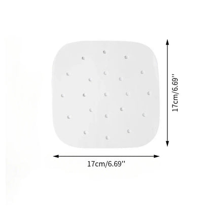 50Pcs Air Fryer Parchment Paper Liners Disposable Square Non-Stick Oven Oil-absorbing Paper Baking Accessories