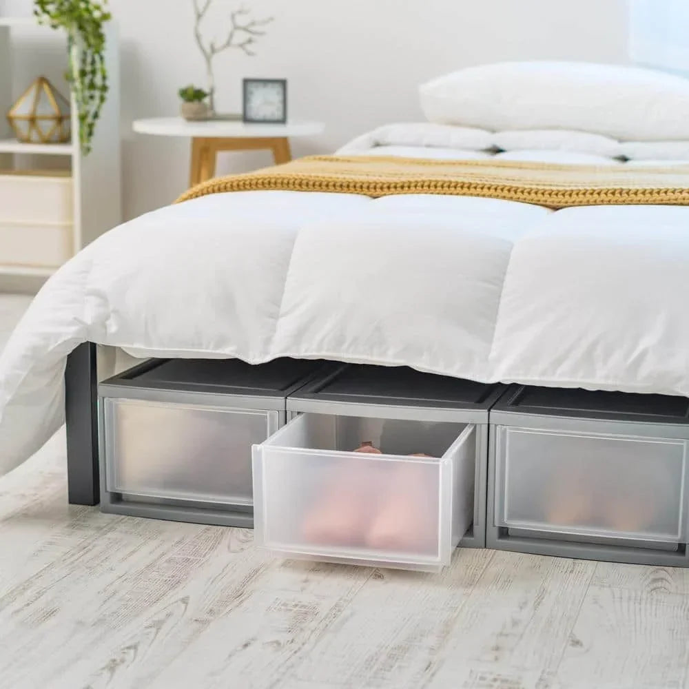 Gray Stackable Storage Unit closet organizer  cabinet organizer  storage drawers  organizer drawer  drawer divider