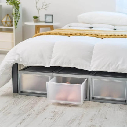 Gray Stackable Storage Unit closet organizer  cabinet organizer  storage drawers  organizer drawer  drawer divider