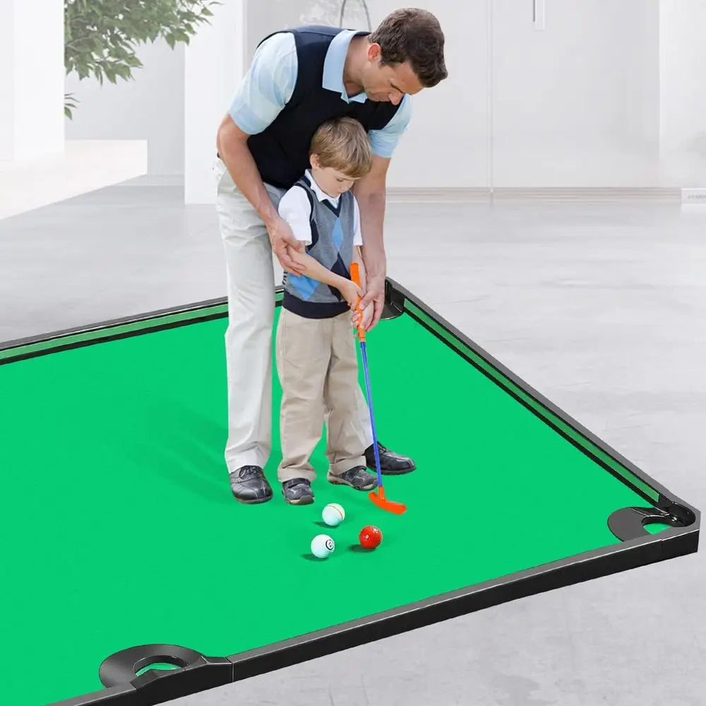 Indoor Golf and Pool Game: Family Fun on a Giant Putting Green