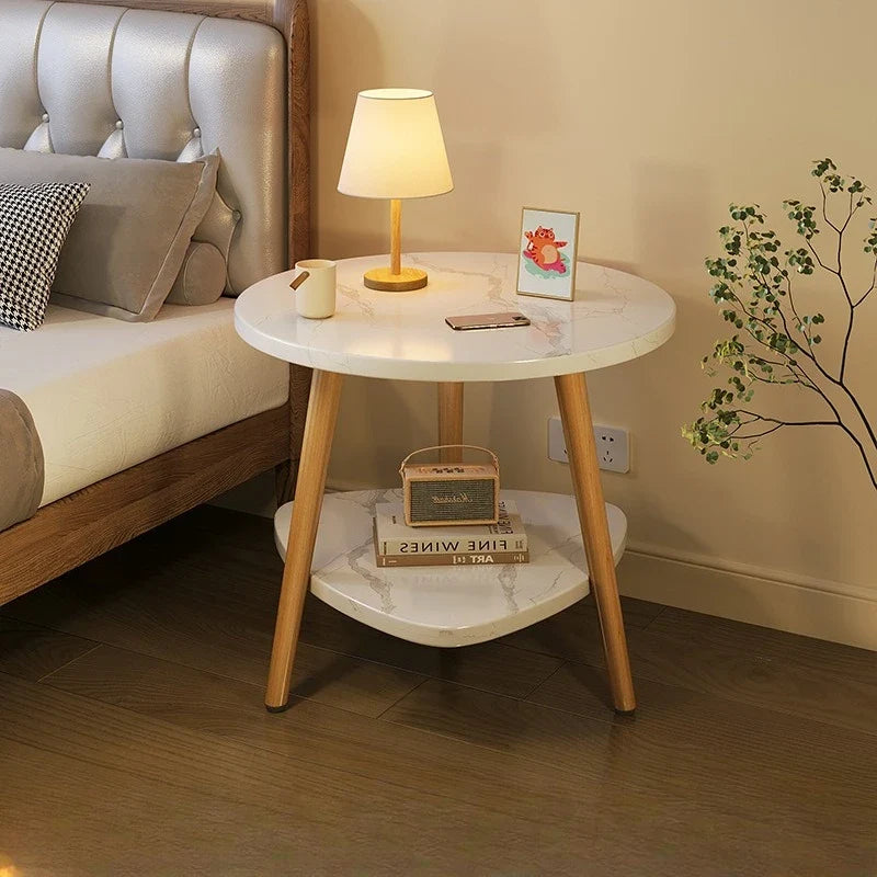 Hot Selling Bedside Table Cabinet Modern Luxury Wood Nightstands Large Bed Side End Table for Bedroom