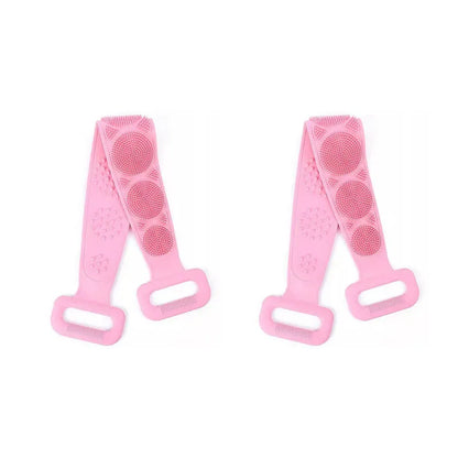 Body Sponge Silicone Brushe Bath Towels Scrubber Rubbing Back Peeling Massage Shower Belt Extended Skin Clean Brushes Bath Brush