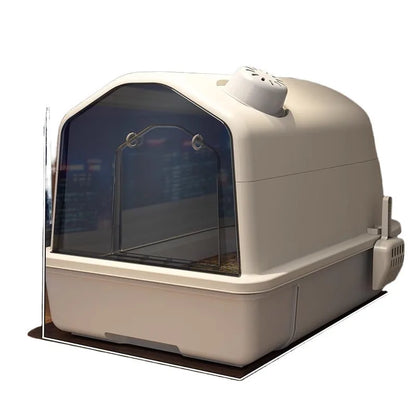Extra Large Cat Litter Box Enclosed Clean Smell Control Anti Splash Easy Clean Cat Toilet Scratchers Litter Scoop Cat Toilet
