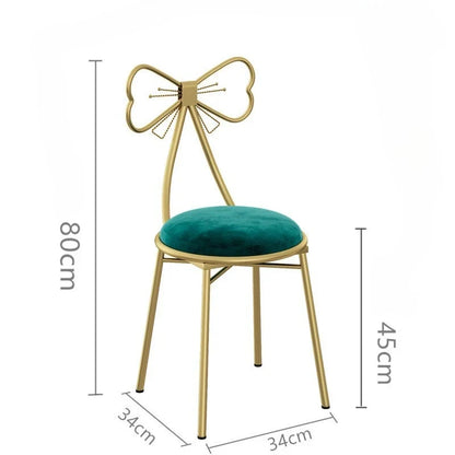 Italian simple girl bedroom dresser stool butterfly back chair ins makeup stool wholesale butterfly chair