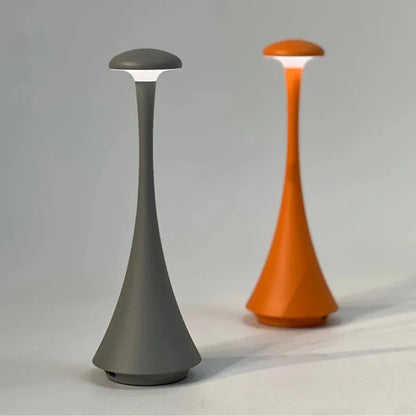 New Arrival Mushroom Table Lamp Rechargeable Wireless touch Lamp Creative Lamp USB-C Desk Lamp Hotel Bedroom Atmosphere Light