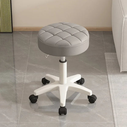 Massage stool Beauty salon stool Lifting rotating round stool Hair manicure Barber shop stool Round stool with wheels