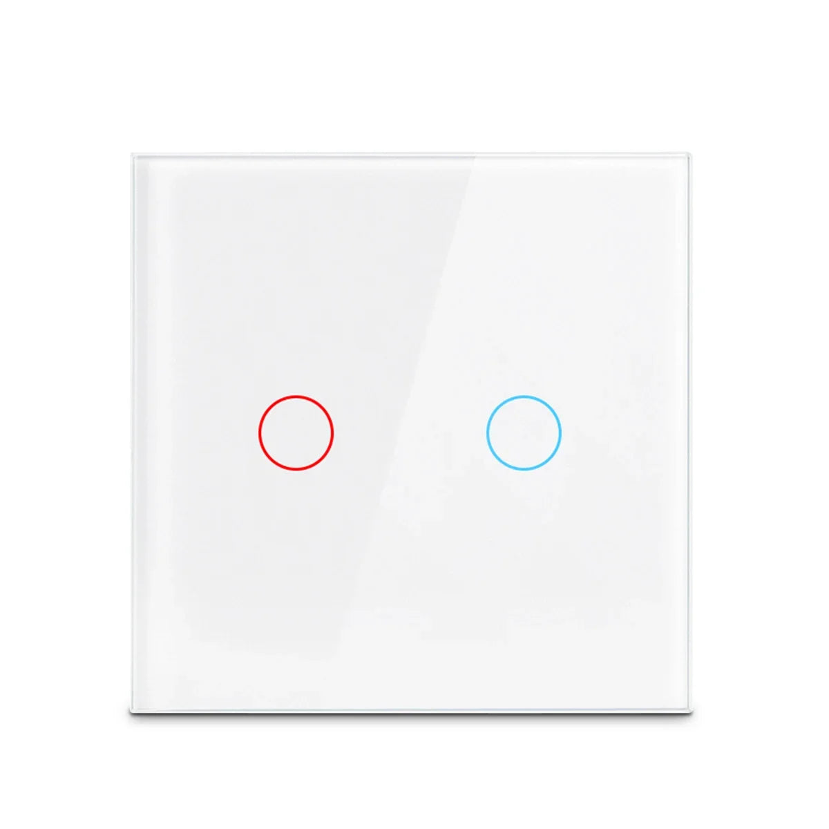 AC100-240 Touch Switch Power Led Panel Wall Light Switches Tempered Black White Crystal Glass 1/2/3 Gang Interruttore Switch