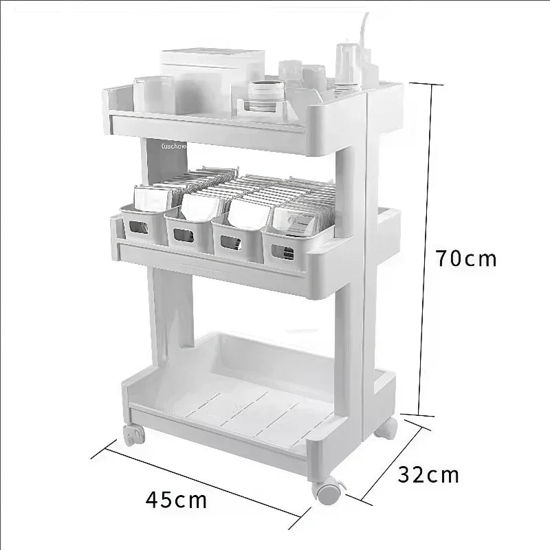 Hairdressing Storage Professional Aesthetic Cart Wheels Beauty Salon Tray Salon Equipment Furniture Commercial Furniture