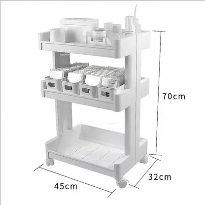 Hairdressing Storage Professional Aesthetic Cart Wheels Beauty Salon Tray Salon Equipment Furniture Commercial Furniture