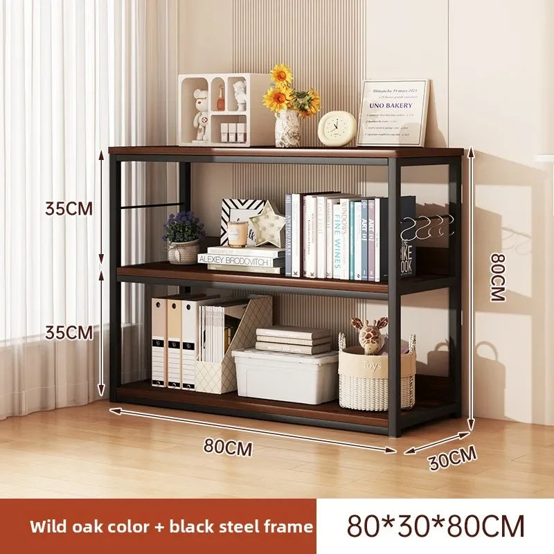 Bookshelf Shelf Integrated Wall Multi-layer Storage Rack Bedroom Wall Bay Window Display Cabinet Office Shelf
