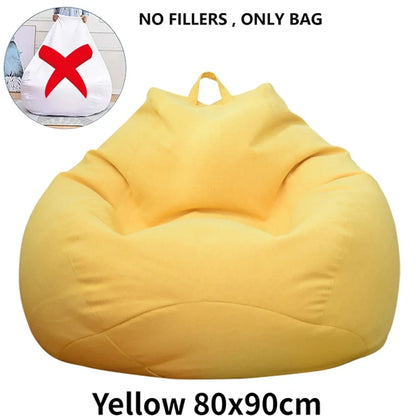 Lazy Sofas Cover Large Bean Bag Cover Without Filler And Sofa Inner Liner Living Room Home Tatami Lounger Comfortable Seat Cover