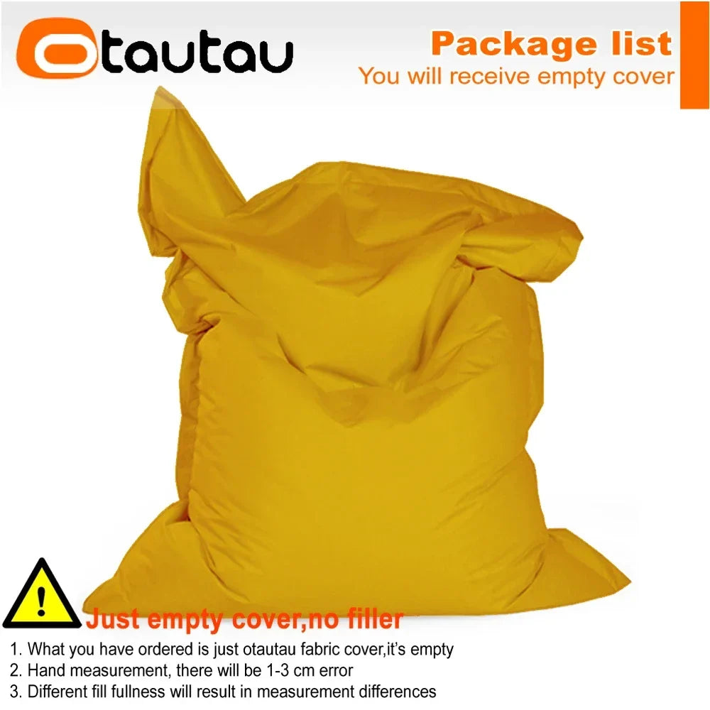 OTAUTAU M/L Outdoor/Home Bean Bag Cover 140x180cm DD103【No Filler Inside! You Need To Buy Filler By Yourself !】
