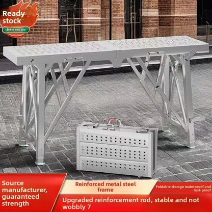 Horse stool portable folding thickened heightening construction site interior decoration scaffolding