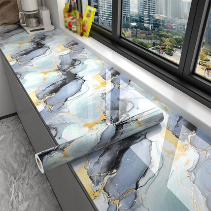 40cm New Kitchen Oil-proof Wall Stickers Self-adhesive Stain-resistant High Temperature Kitchen Countertop Protective Wallpaper