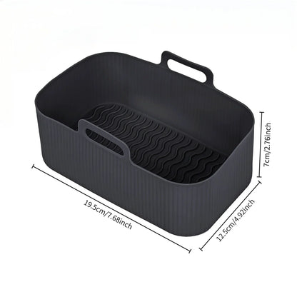 2Pcs/1Pcs Air Fryer Silicone Liners for Ninja SL400 SL401 Stack XL Basket Reusable AirFryer Baking Tray Airfryer Accessories