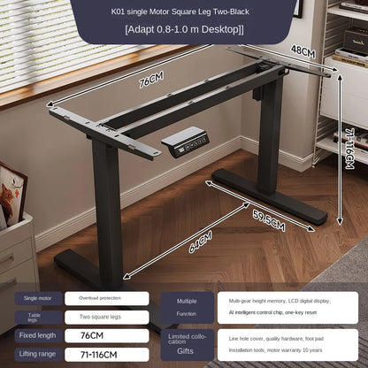 Intelligent electric lifting table legs single motor double beam office desk computer desk study table leg bracket accessories
