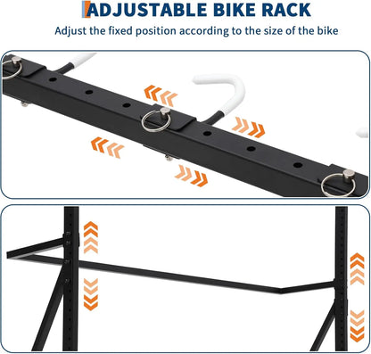 Freestanding 5 Bike Storage Bike Rack Garage Floor Stand Height Adjustable for Backyards Basements Storefronts Workplaces