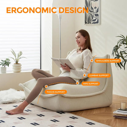 Large Lazy Sofa Chair Fireside Comfortable Seat for Adults Sinking-In Softness in Living Room Bedroom