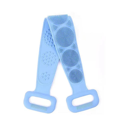 Body Sponge Silicone Brushe Bath Towels Scrubber Rubbing Back Peeling Massage Shower Belt Extended Skin Clean Brushes Bath Brush