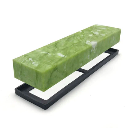 Natural 10000 Honing Tool Super Fine Green Agate Stone Polishing Finishing Bar Whetstone Sharpening for Kitchen Knife Sharpener