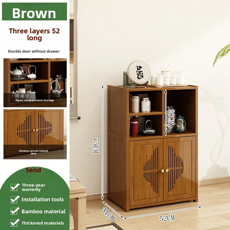 Tea cabinet, locker, living room, tea table against the wall, side cabinet storage locker