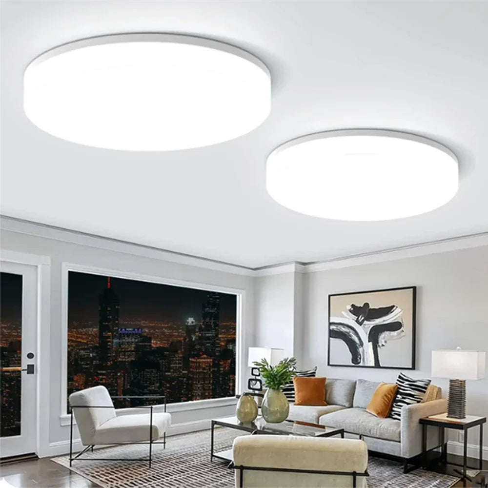 Ultra-thin Round LED Light Ceiling Lamp for Bedroom kitchen Bathroom 48W 36W 24W 18W Ceiling Light Indoor Lighting
