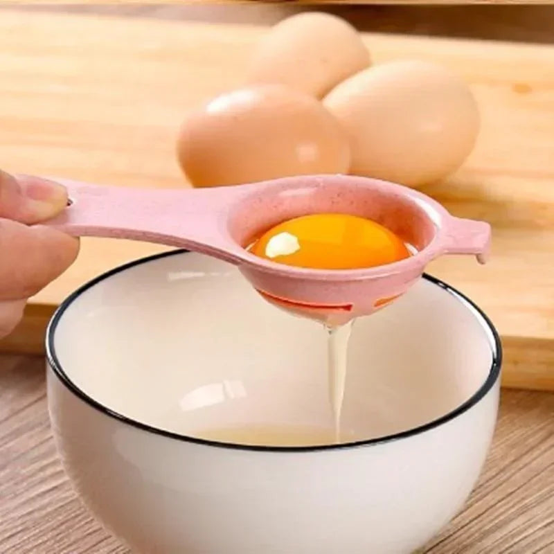 1PC/4PCS Wheat Straw Egg White Separator Egg Yolk Separator Egg Filter Kitchen Baked Egg Yolk Egg White Filter  kitchen gadgets