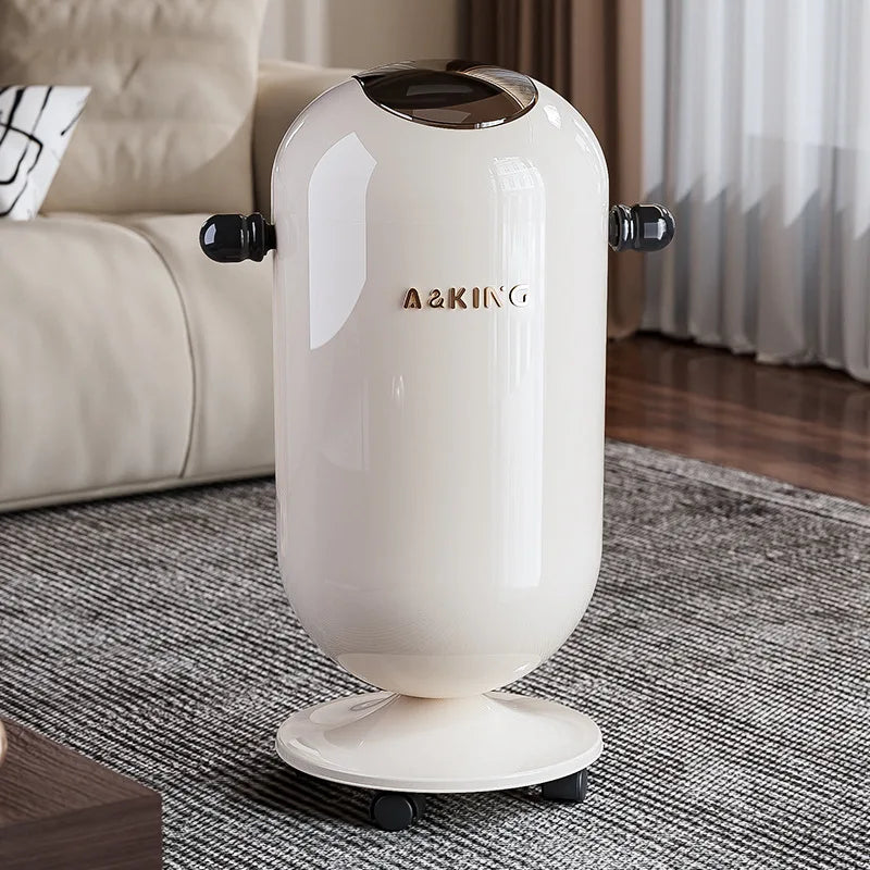 Waste Bins Swing Lid Trash Can Wheeled High Capacity Stylish Home Kitchen Living Room Bedroom Garbage Bin Trash Can Furniture