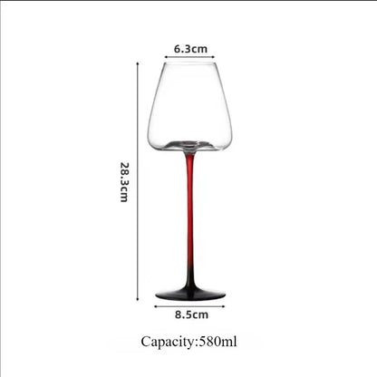 JUSTINLAU Collection Goblet Wine Glass Handmade Crystal Home High Value Goblet High Grade Wine Glass Wedding Party Birthday Gift