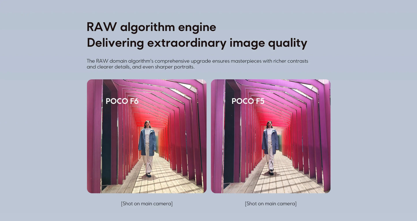 Global Version POCO F6 5G Cellphone 90W charging 5000mAh battery 6.67” 1.5K 120Hz Flow AMOLED DotDisplay  Snapdragon 8s Gen 3