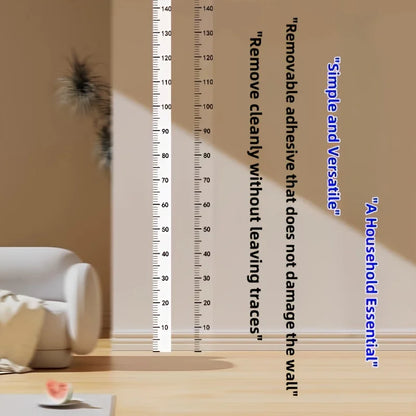 2m Wall Height Measurement Card - Modern Style, Durable PC Material, Writeable & Removable, Accurate 2m Per Sheet|Wall Decor