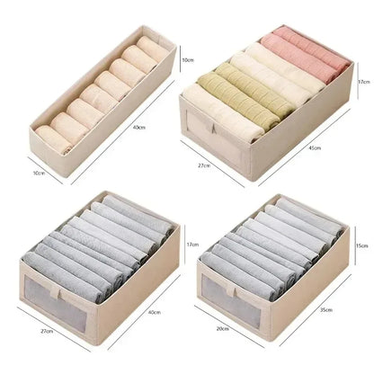 1pcs Visible Wardrobe Storage Organizers Cabinet Drawer Clothes Storage Box for T-Shirts Jeans Underwear Pants Organizer Box