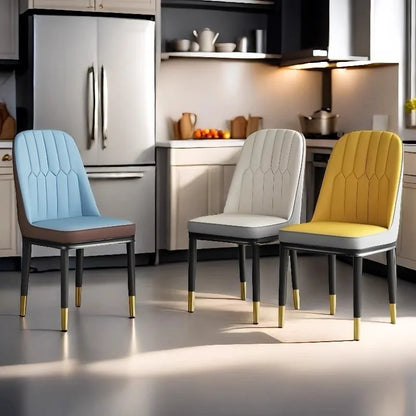 Light luxury dining chair leisure rental house dining table and chair household simple backrest stool hotel restaurant chair