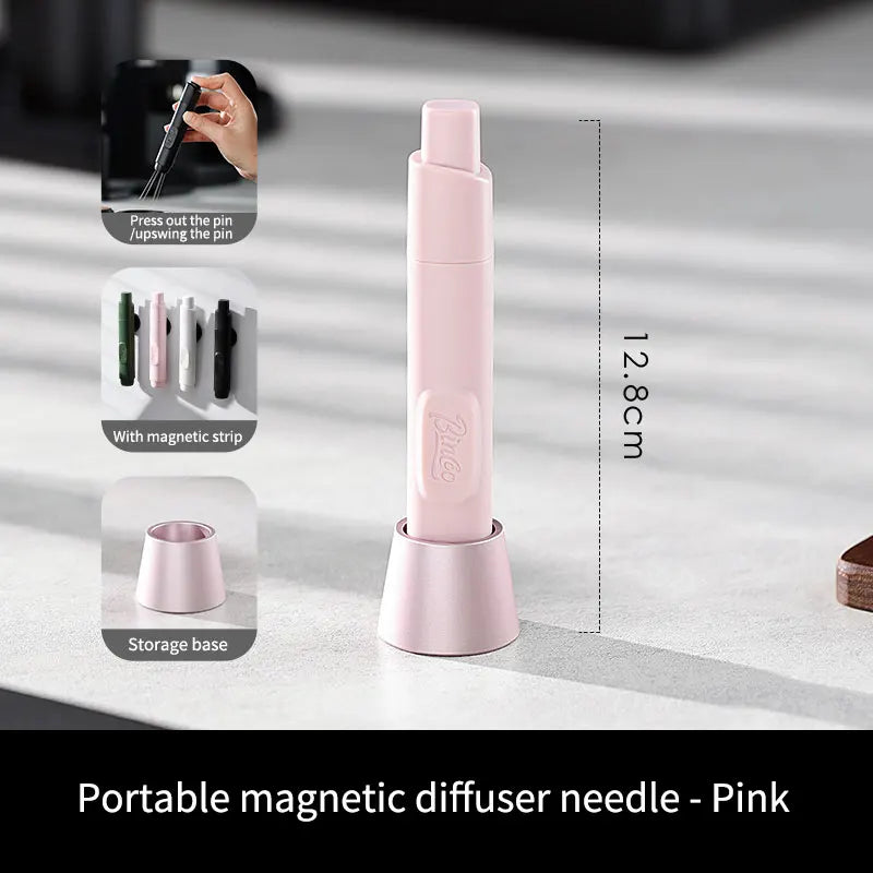 Bincoo Portable Magnetic WDT Tool, Mini Stainless Steel Telescopic Needle for Professional Coffee Grounds Preparation Anywhere