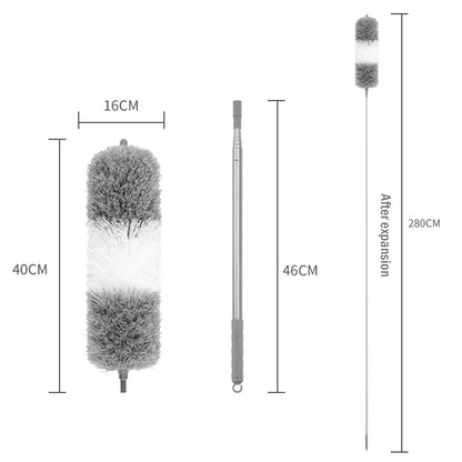 New Microfiber Duster Extendable Duster Cleaner Brush Telescopic Ceiling Microfiber Brushes Bendable Dust Cleaning
