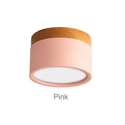 LED Downlight dimmable 5W 7W 9W12W15W Nordic wood modern Led surface mounted ceiling light spotlight, interior decoration light